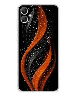 Чехол для Samsung Galaxy A06 с картинкой «Огненная звездная волна»