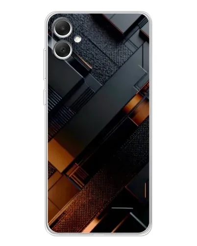 Чехол для Samsung Galaxy A06 с картинкой «Черные геометрические блоки»