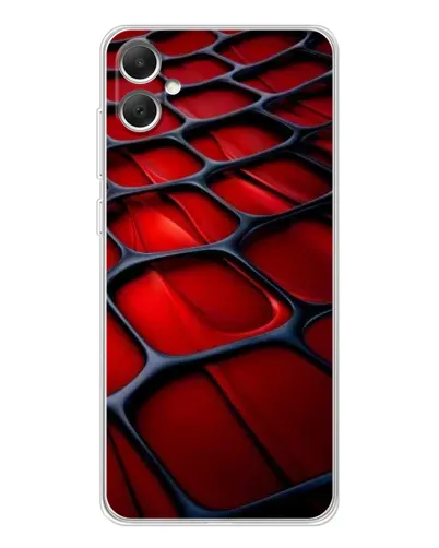 Чехол для Samsung Galaxy A06 с картинкой «Красная глянцевая сетка»