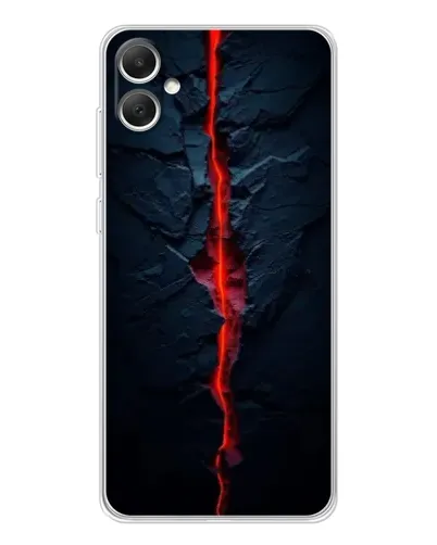 Чехол для Samsung Galaxy A06 с картинкой «Kрасная лавовая трещина»