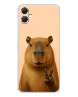 Чехол для Samsung Galaxy A06 с картинкой «Капибара виктория»