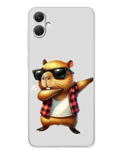Чехол для Samsung Galaxy A06 с картинкой «Капибара рэпер даб»