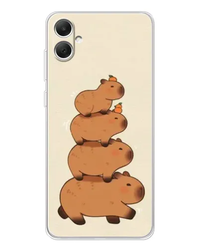 Чехол для Samsung Galaxy A06 с картинкой «Башня из капибар»
