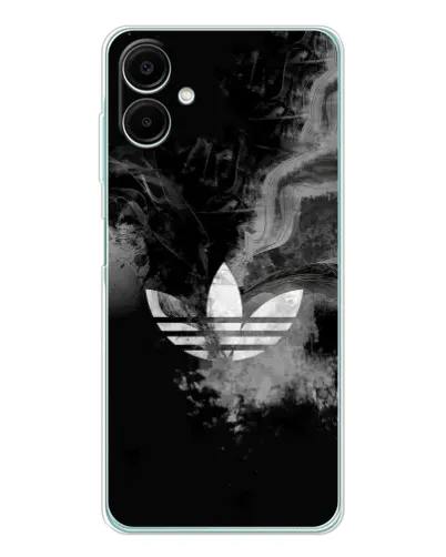 Чехол для Samsung Galaxy A07 с картинкой «Абстрактный дым Adidas»