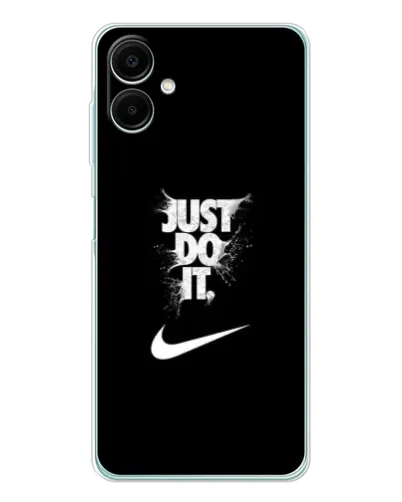 Чехол для Samsung Galaxy A07 с картинкой «Текстовый принт Nike»