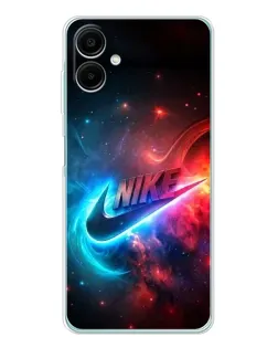 Чохол для Samsung Galaxy A07 з картинкою «Вогняний логотип Nike»