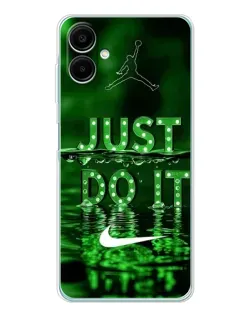Чохол для Samsung Galaxy A07 з картинкою «Зелений неоновий Nike»