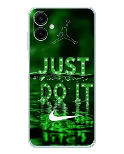 Чехол для Samsung Galaxy A07 с картинкой «Зеленый неоновый Nike»