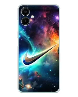 Чохол для Samsung Galaxy A07 з картинкою «Космічний Nike Swoosh»