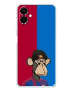 Чехол для Samsung Galaxy A07 с картинкой «Bored Ape — фанат Барсы» Чехол для Samsung Galaxy A07 с картинкой «Bored Ape — фанат Барсы»