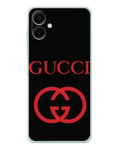 Чехол для Samsung Galaxy A07 с картинкой «Gucci — красный логотип»