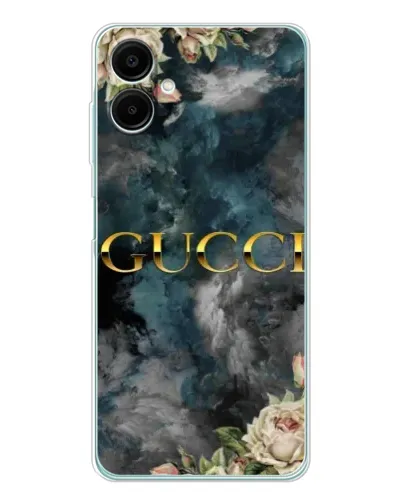 Чехол для Samsung Galaxy A07 с картинкой «Абстрактные цветы Gucci»