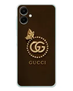 Чехол для Samsung Galaxy A07 с картинкой «Gucci — золотая бабочка» Чехол для Samsung Galaxy A07 с картинкой «Gucci — золотая бабочка»