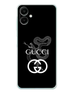 Чехол для Samsung Galaxy A07 с картинкой «Gucci — серебряная змея» Чехол для Samsung Galaxy A07 с картинкой «Gucci — серебряная змея»