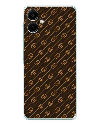 Чехол для Samsung Galaxy A07 с картинкой «Gucci — золотые диагонали»