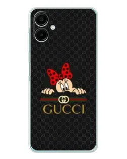 Чехол для Samsung Galaxy A07 с картинкой «Минни Маус Gucci — черный» Чехол для Samsung Galaxy A07 с картинкой «Минни Маус Gucci — черный»
