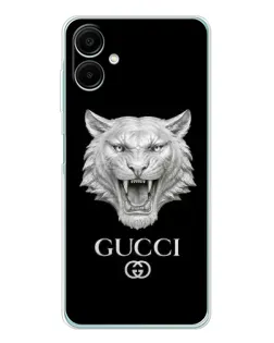 Чехол для Samsung Galaxy A07 с картинкой «Gucci — серебряный лев» Чехол для Samsung Galaxy A07 с картинкой «Gucci — серебряный лев»