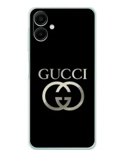 Чехол для Samsung Galaxy A07 с картинкой «Gucci — золото на черном» Чехол для Samsung Galaxy A07 с картинкой «Gucci — золото на черном»