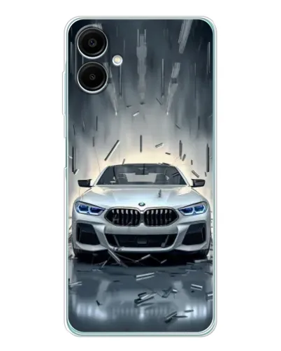Чехол для Samsung Galaxy A07 с картинкой «BMW в свете фар»