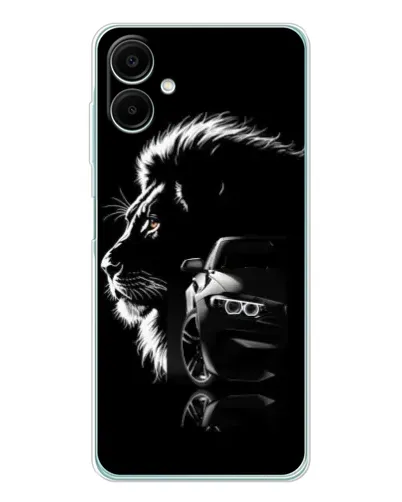 Чехол для Samsung Galaxy A07 с картинкой «BMW и лев»