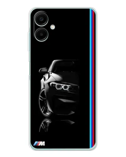 Чехол для Samsung Galaxy A07 с картинкой «Силуэт BMW в темноте»