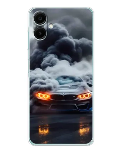 Чехол для Samsung Galaxy A07 с картинкой «BMW в дыму»