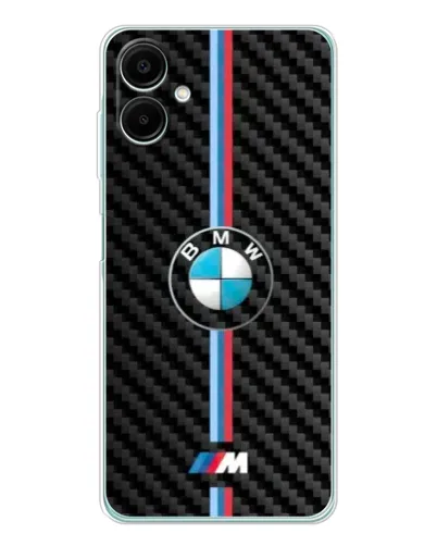Чехол для Samsung Galaxy A07 с картинкой «Эмблема BMW и карбон»