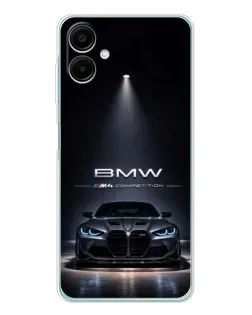 Чохол для Samsung Galaxy A07 з картинкою «BMW крізь нічне місто»