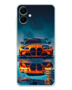 Чохол для Samsung Galaxy A07 з картинкою «BMW — золота емблема»