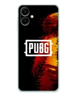Чехол для Samsung Galaxy A07 с картинкой «Яркий логотип PUBG»