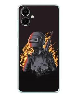 Чехол для Samsung Galaxy A07 с картинкой «PUBG — огненный силуэт» Чехол для Samsung Galaxy A07 с картинкой «PUBG — огненный силуэт»