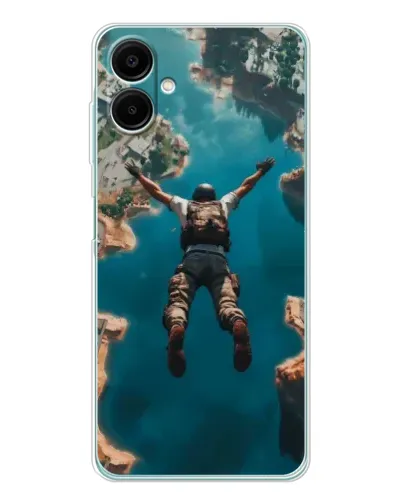 Чехол для Samsung Galaxy A07 с картинкой «PUBG — свободное падение»