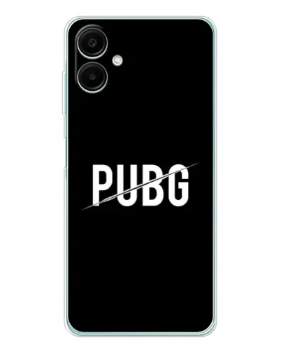 Чехол для Samsung Galaxy A07 с картинкой «PUBG — белый логотип»