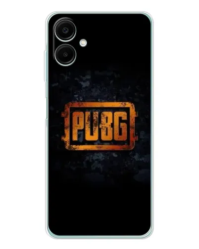Чехол для Samsung Galaxy A07 с картинкой «PUBG — золотой логотип»