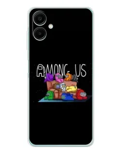Чехол для Samsung Galaxy A07 с картинкой «Логотип Among Us»