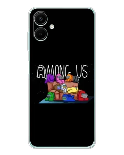 Чехол для Samsung Galaxy A07 с картинкой «Логотип Among Us»