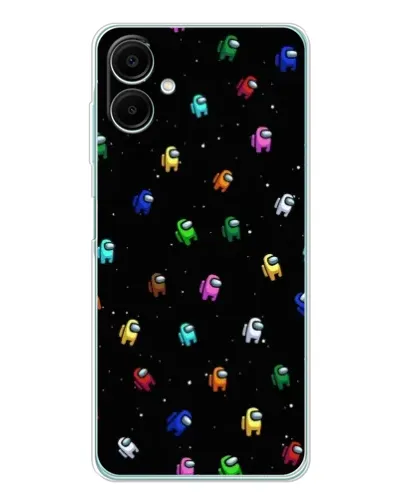 Чехол для Samsung Galaxy A07 с картинкой «Экипаж Among Us»