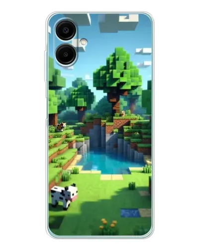 Чехол для Samsung Galaxy A07 с картинкой «Minecraft летний день»