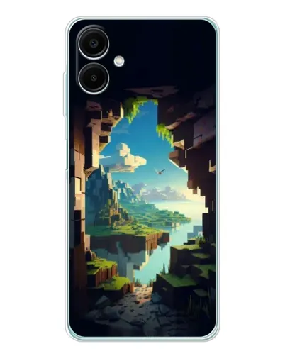 Чехол для Samsung Galaxy A07 с картинкой «Вид из пещеры»