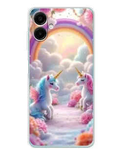 Чехол для Samsung Galaxy A07 с картинкой «Радуга и единороги» Чехол для Samsung Galaxy A07 с картинкой «Радуга и единороги»