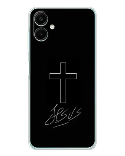 Чехол для Samsung Galaxy A07 с картинкой «Графический крест Jesus» Чехол для Samsung Galaxy A07 с картинкой «Графический крест Jesus»