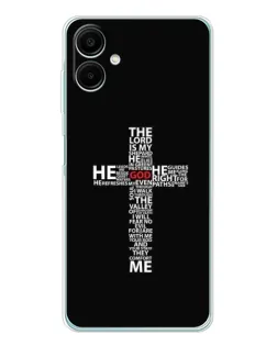 Чехол для Samsung Galaxy A07 с картинкой «Текстовый крест» Чехол для Samsung Galaxy A07 с картинкой «Текстовый крест»