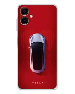 Чехол для Samsung Galaxy A07 с картинкой «Tesla Top View» Чехол для Samsung Galaxy A07 с картинкой «Tesla Top View»