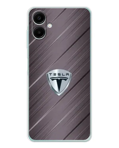 Чехол для Samsung Galaxy A07 с картинкой «Металлическая текстура Tesla» Чехол для Samsung Galaxy A07 с картинкой «Металлическая текстура Tesla»