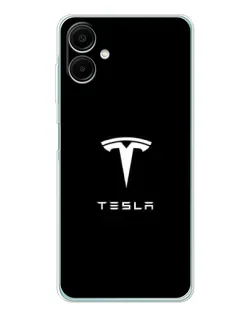 Чехол для Samsung Galaxy A07 с картинкой «Tesla White Logo» Чехол для Samsung Galaxy A07 с картинкой «Tesla White Logo»