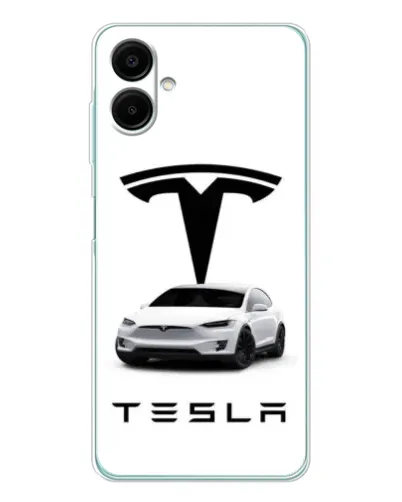 Чехол для Samsung Galaxy A07 с картинкой «Tesla White Style» Чехол для Samsung Galaxy A07 с картинкой «Tesla White Style»
