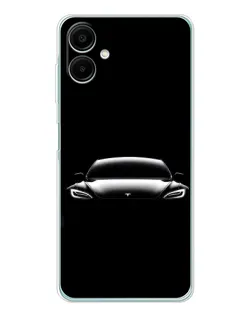 Чехол для Samsung Galaxy A07 с картинкой «Фары Tesla Night» Чехол для Samsung Galaxy A07 с картинкой «Фары Tesla Night»