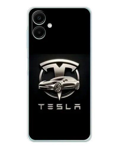 Чехол для Samsung Galaxy A07 с картинкой «Tesla — серебристое авто» Чехол для Samsung Galaxy A07 с картинкой «Tesla — серебристое авто»