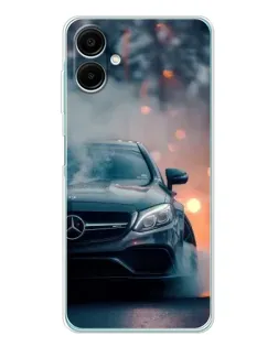 Чехол для Samsung Galaxy A07 с картинкой «Mercedes — ночной город» Чехол для Samsung Galaxy A07 с картинкой «Mercedes — ночной город»