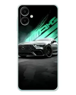 Чехол для Samsung Galaxy A07 с картинкой «Темный Mercedes AMG»